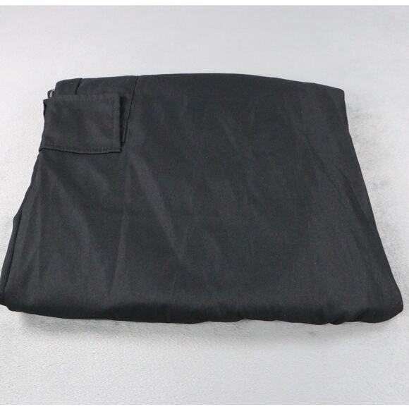 Black Cargo Pants Men’s Size M Wide Leg Utility Workwear Polyester Pockets - Picture 9 of 10